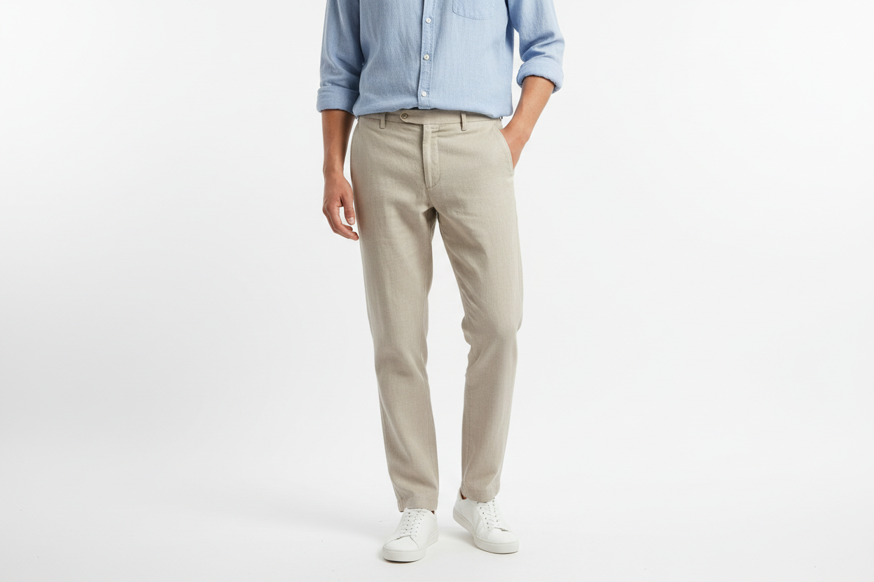 Person Wearing Linen Chinos